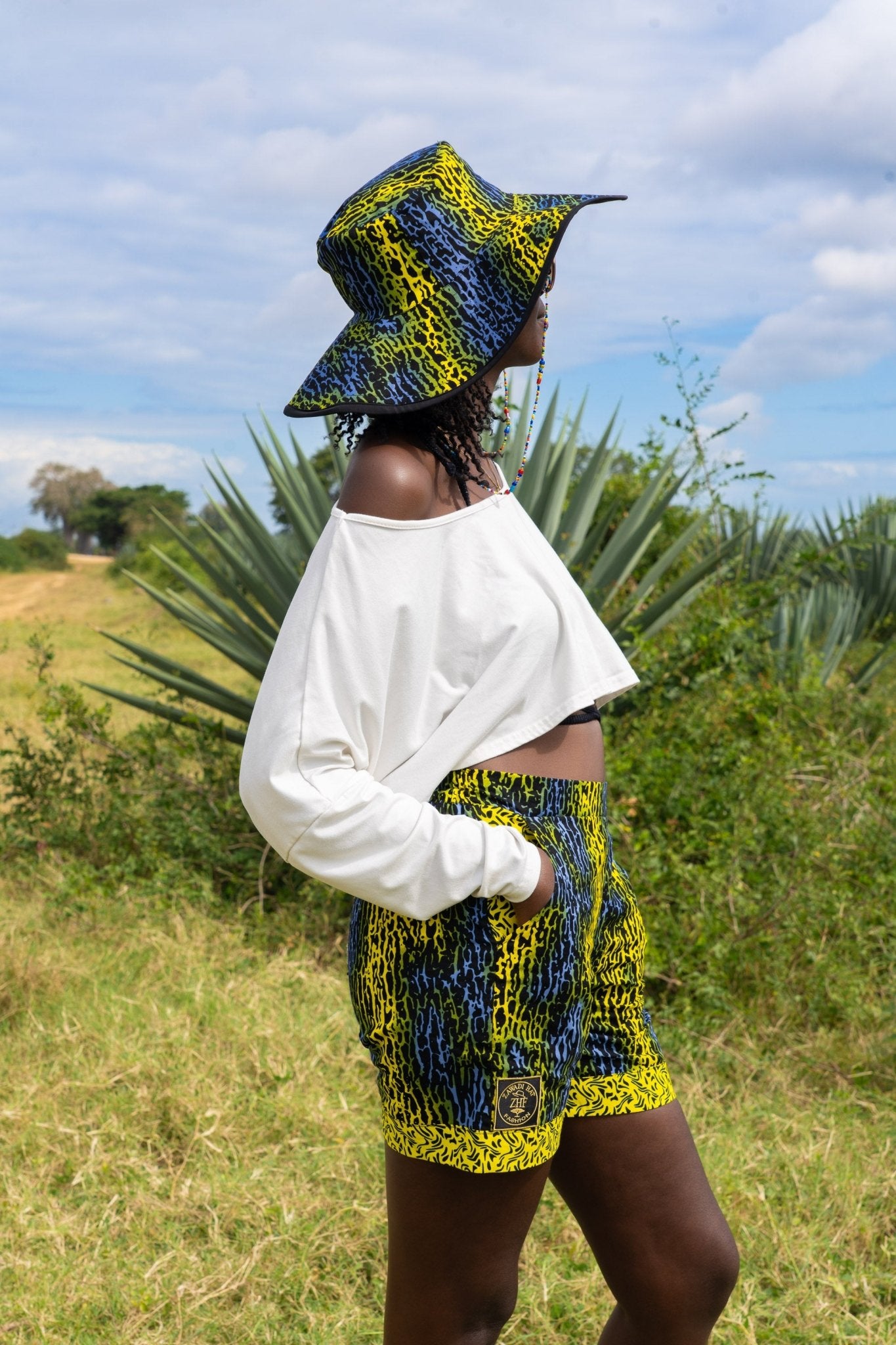 Electric Safari African Print Bucket & Safari Hats - Zawadi Hat Fashion