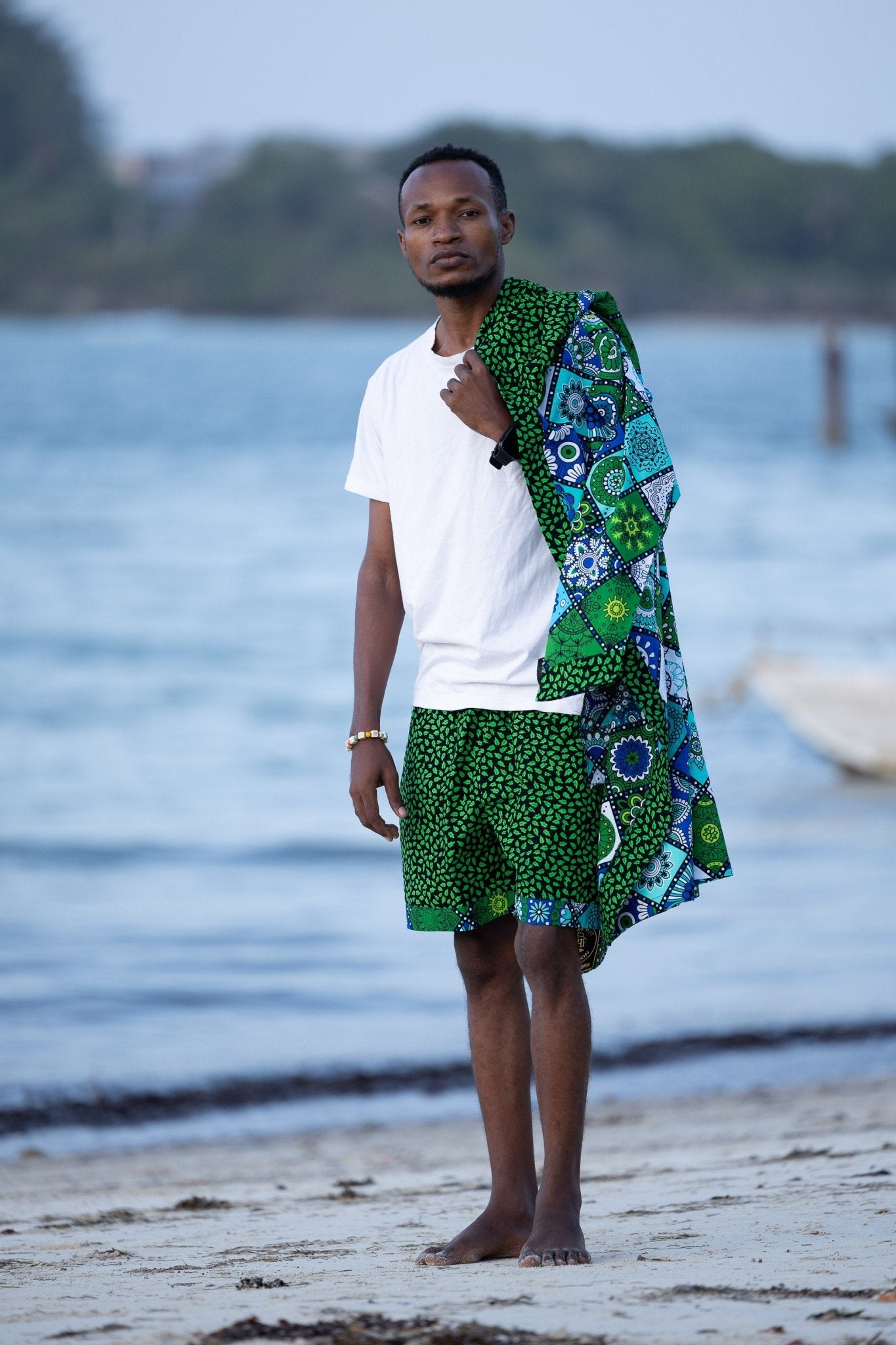 Mandala Bloom Female & Male Shorts — Luxury Resort Wear - Zawadi Hat Fashion