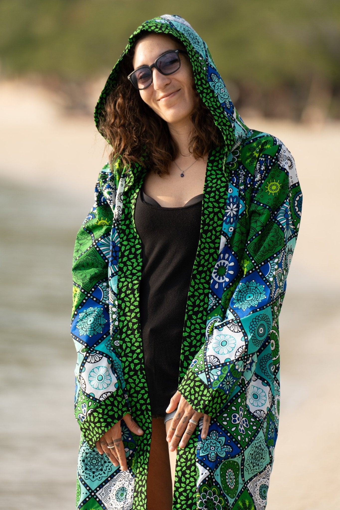 Mandala Bloom Short Cover - Up — Luxury Resort Wear - Zawadi Hat Fashion