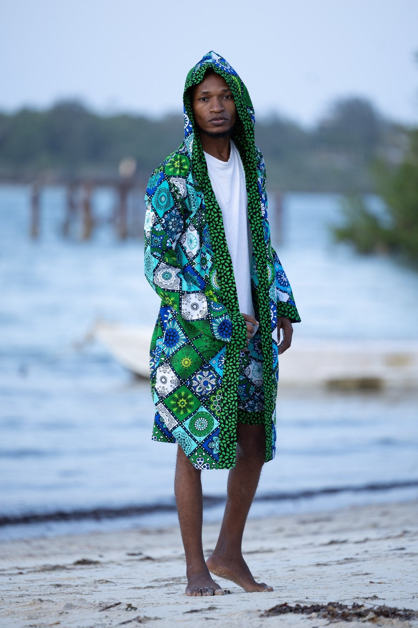 Mandala Bloom Short Cover - Up — Luxury Resort Wear - Zawadi Hat Fashion