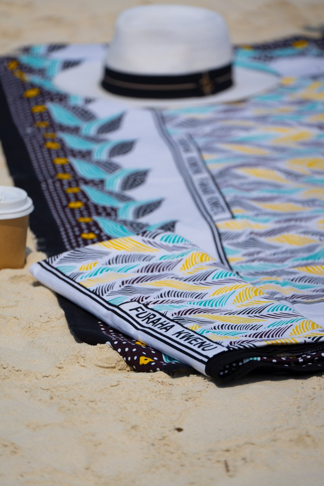 Swahili Leso Wrap — “Furaha Kwenu Fahari Kwetu” - Zawadi Hat Fashion