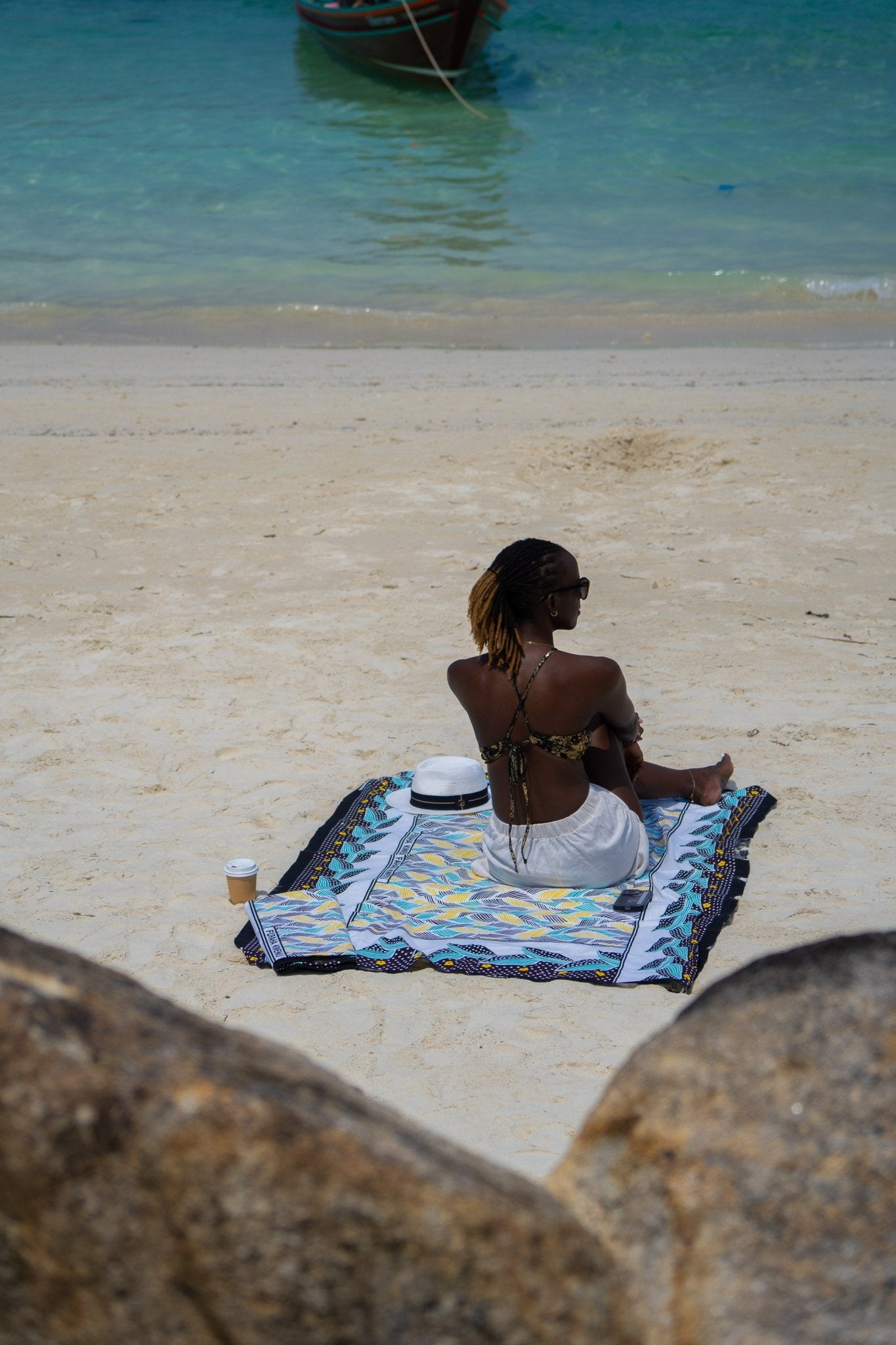 Swahili Leso Wrap — “Furaha Kwenu Fahari Kwetu” - Zawadi Hat Fashion