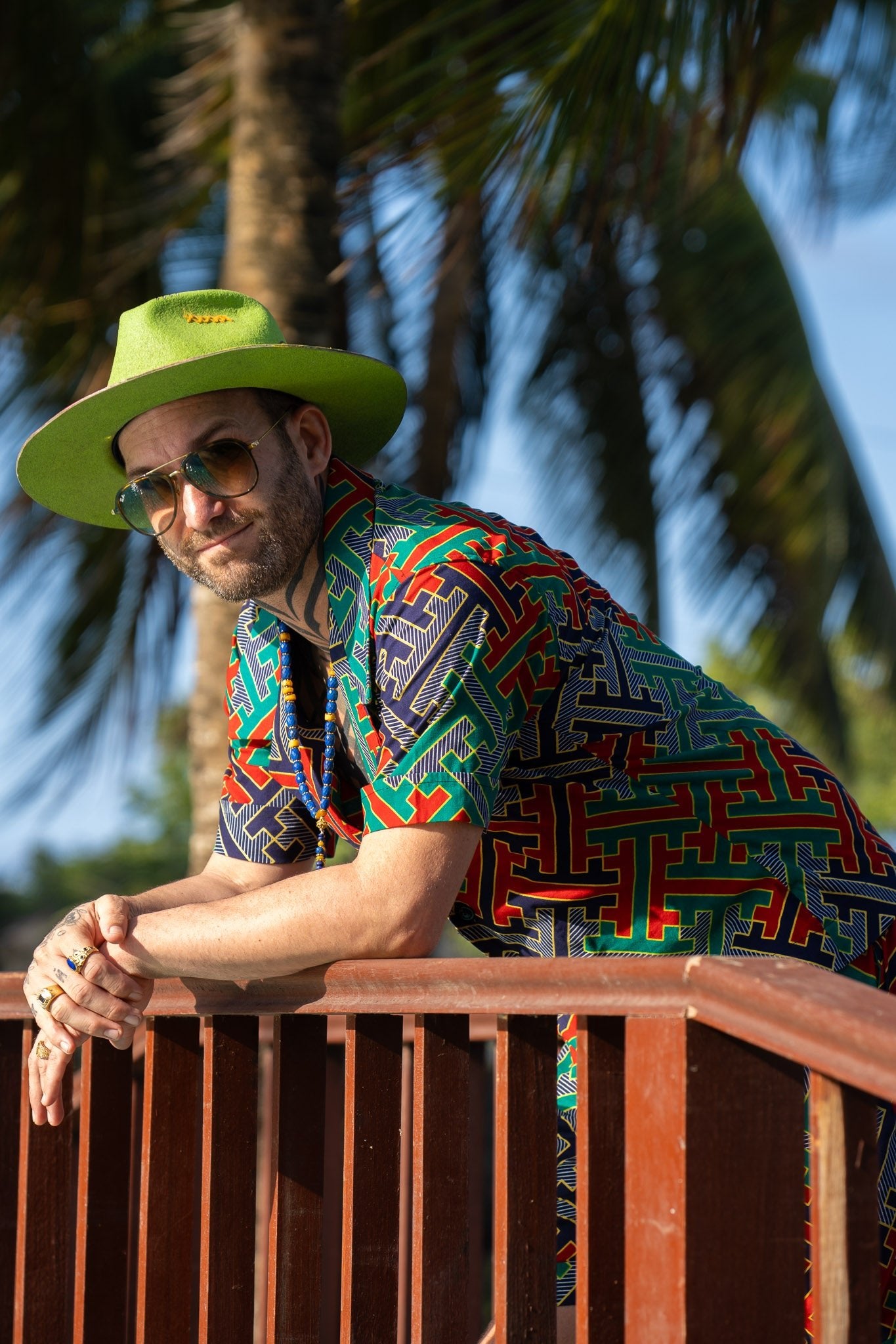 Zamu — African Print Resort Male Set - Zawadi Hat Fashion