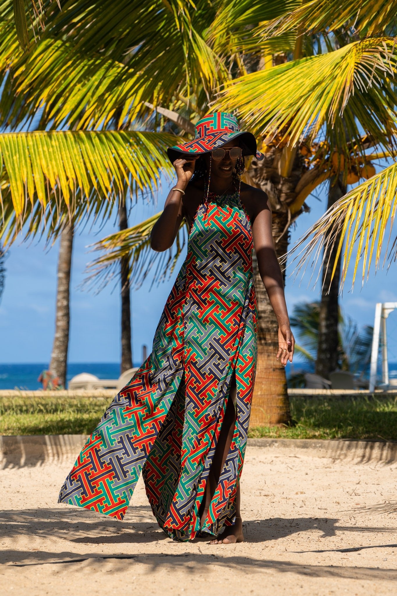 Zamu Open Back Dress - Zawadi Hat Fashion