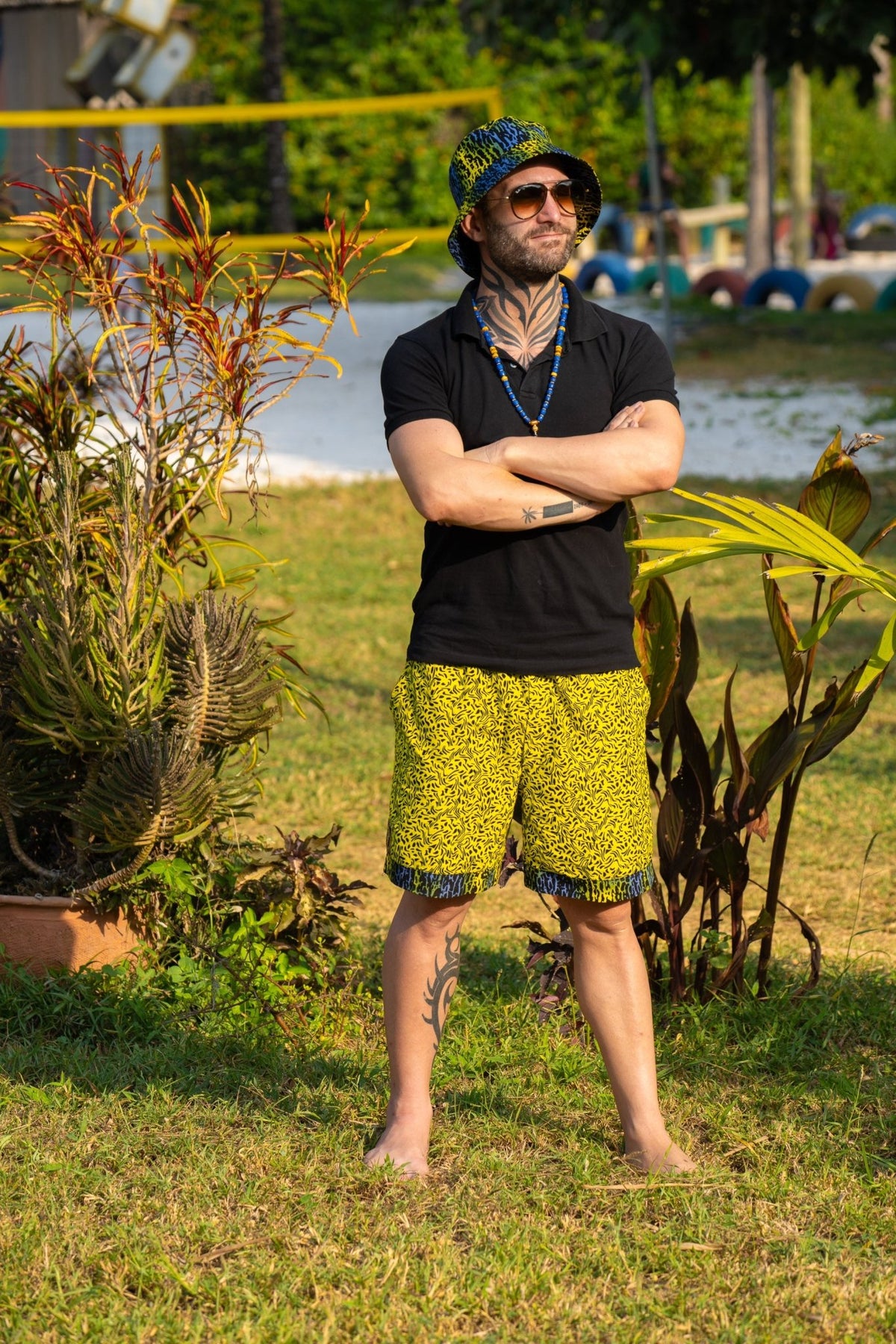 Electric Safari African Print Bucket Hat - Zawadi Hat Fashion