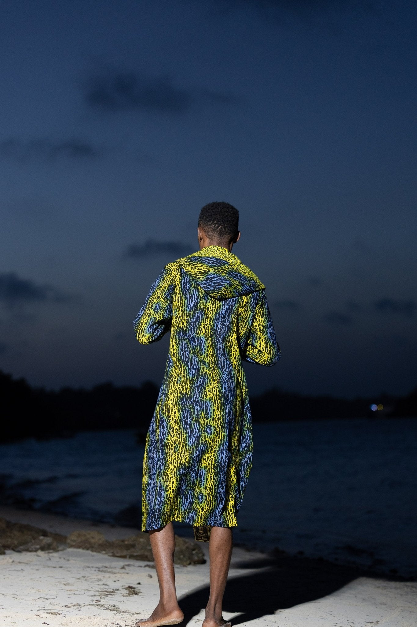 Electric Safari Short Cover - Up — Luxury Resort Wear - Zawadi Hat Fashion