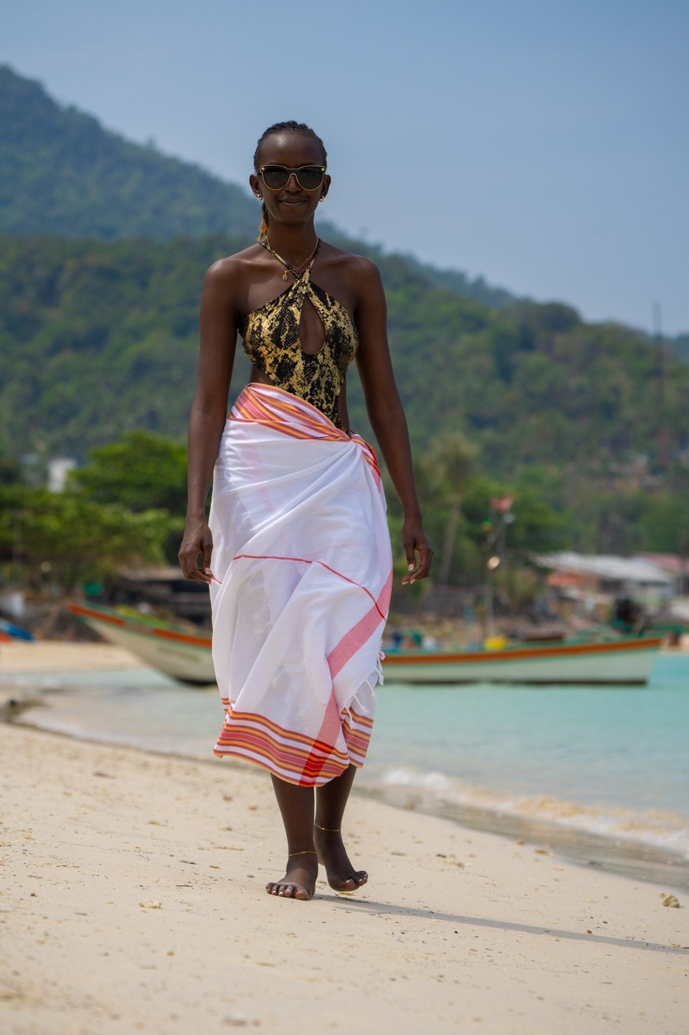 Kenyan Kikoy Wrap — Coastal Heritage Cloth - Zawadi Hat Fashion