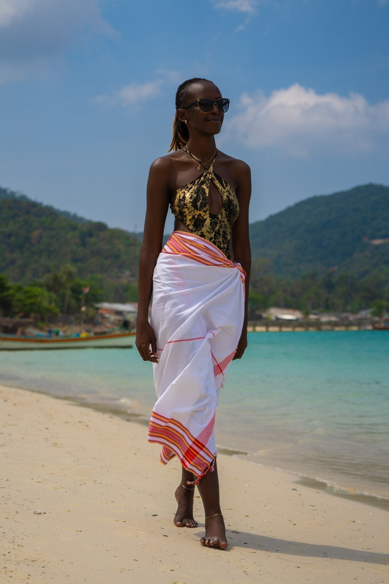 Kenyan Kikoy Wrap — Coastal Heritage Cloth - Zawadi Hat Fashion