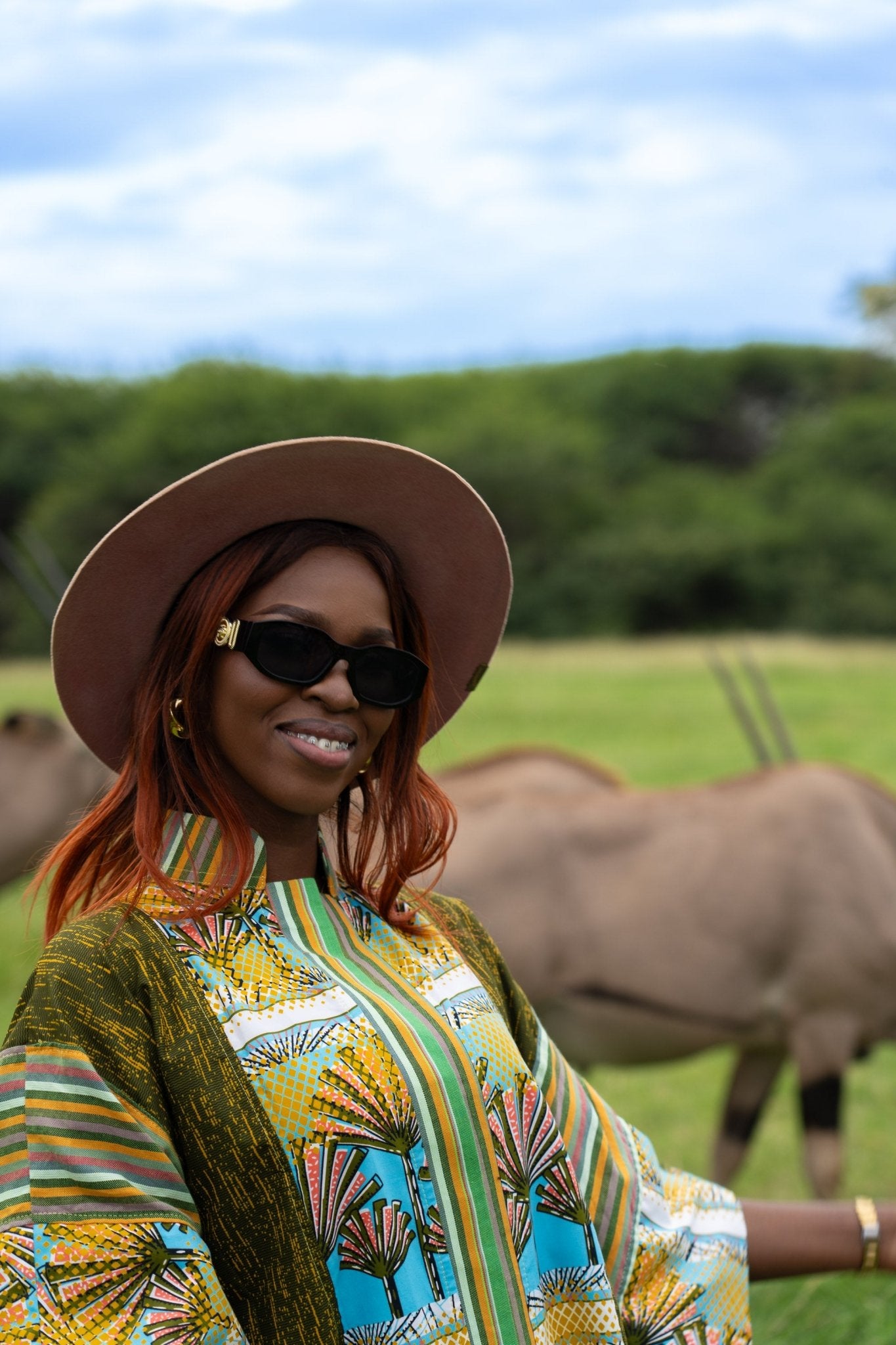 Kenyan Wrap | Versatile Kikoi and African Print Outerwear - Zawadi Hat Fashion