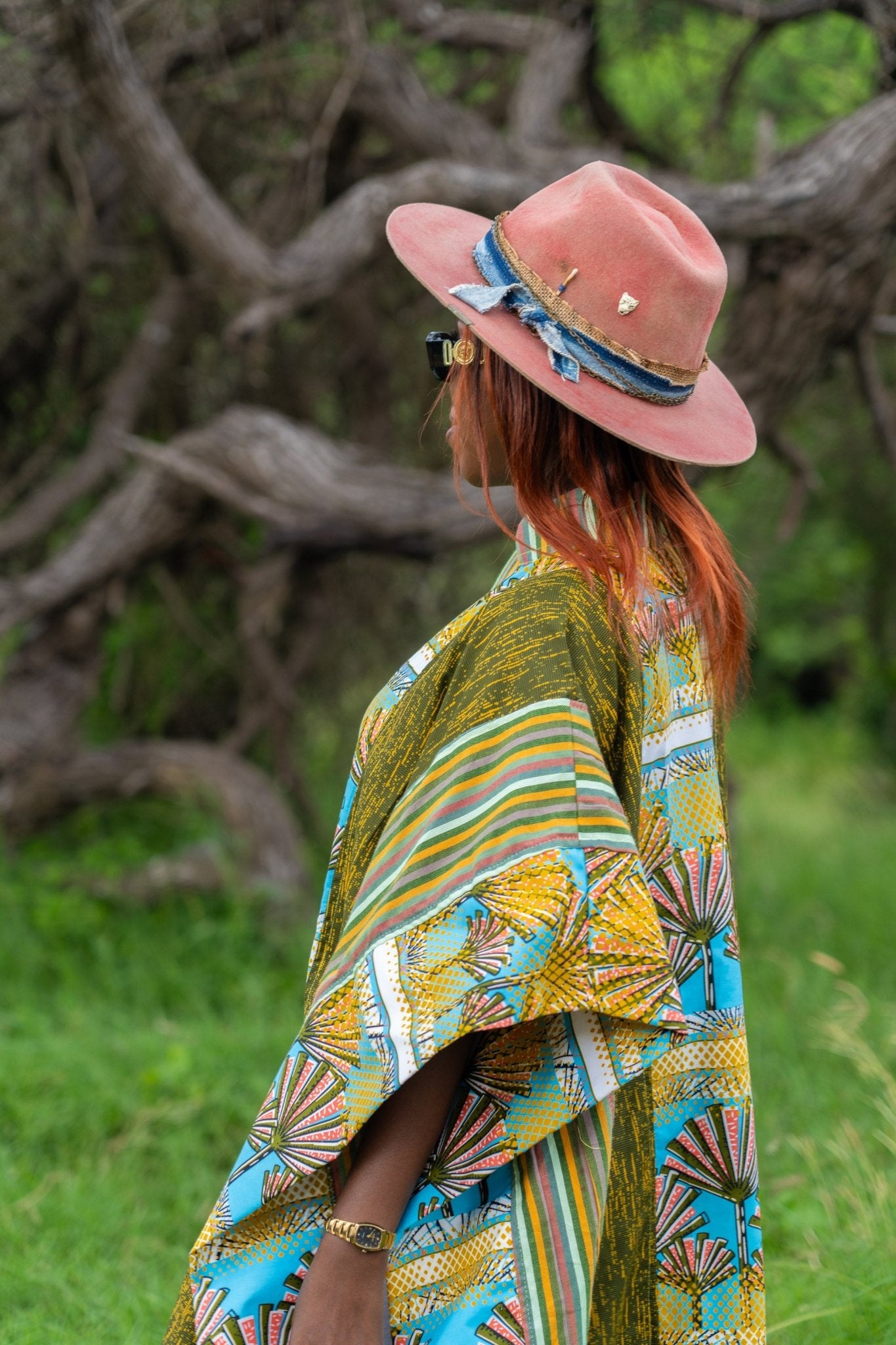 Kenyan Wrap | Versatile Kikoi and African Print Outerwear - Zawadi Hat Fashion