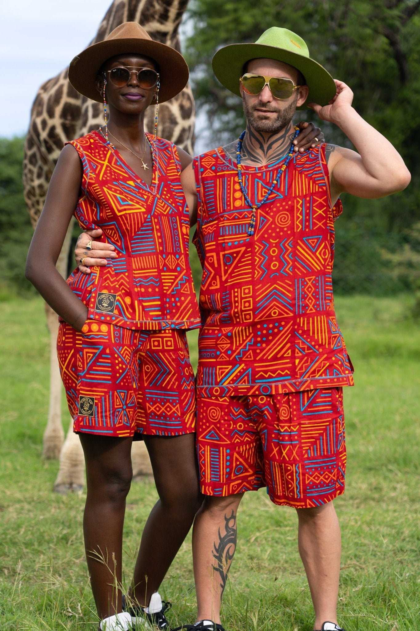 Male Tribal Echo Set - Zawadi Hat Fashion