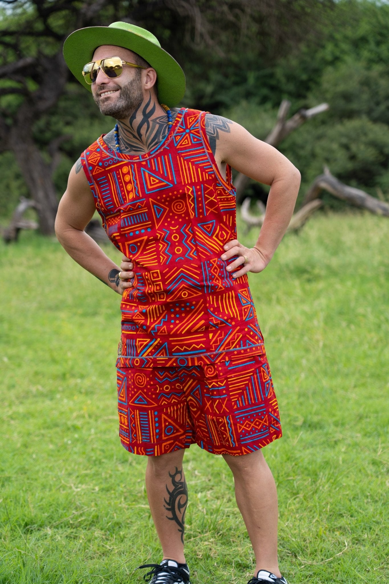 Male Tribal Echo Set - Zawadi Hat Fashion