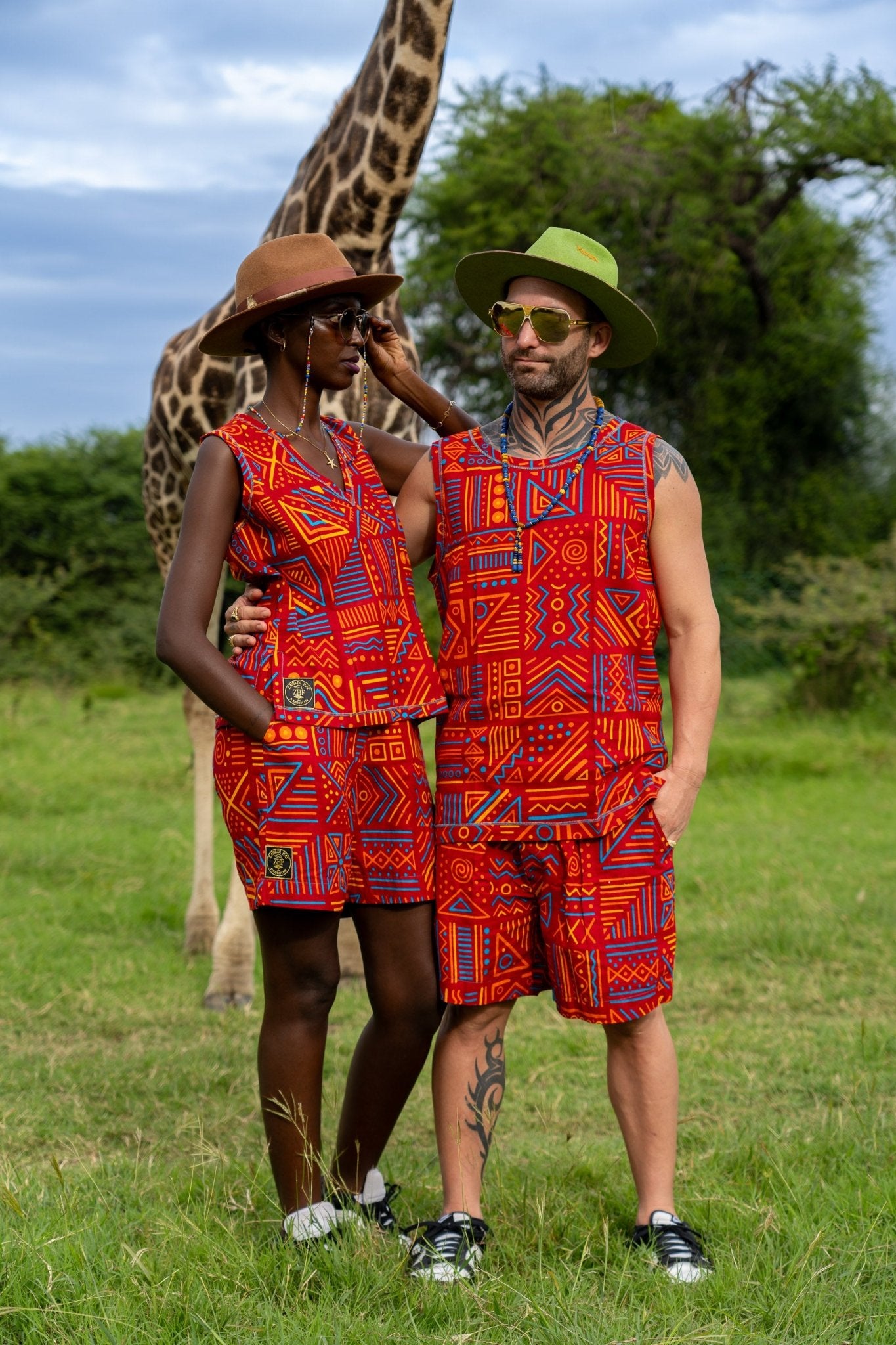Male Tribal Echo Set - Zawadi Hat Fashion