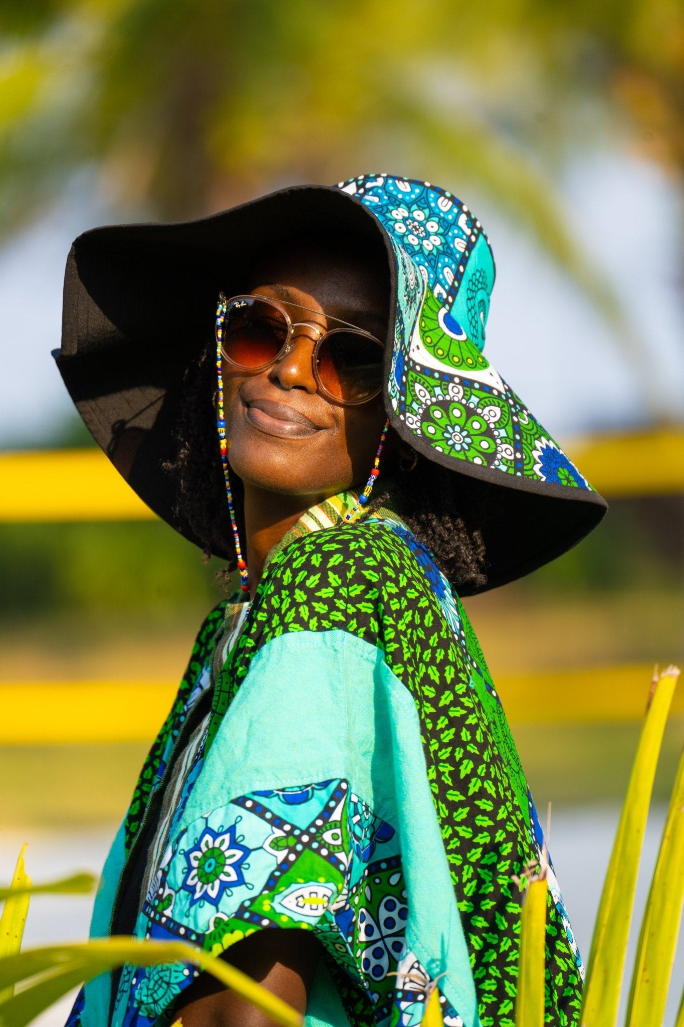 Mandala Bloom African Print Safari Hat - Zawadi Hat Fashion