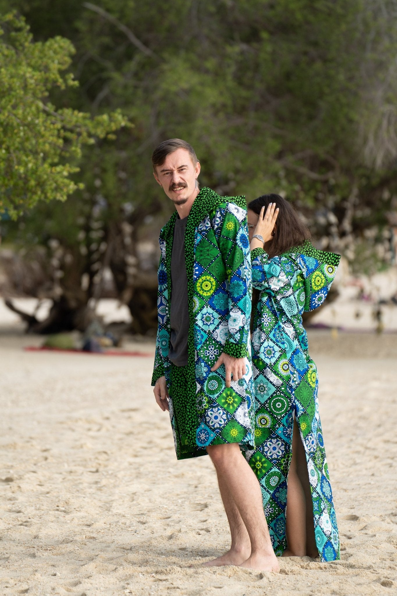 Mandala Bloom Short Cover - Up — Luxury Resort Wear - Zawadi Hat Fashion