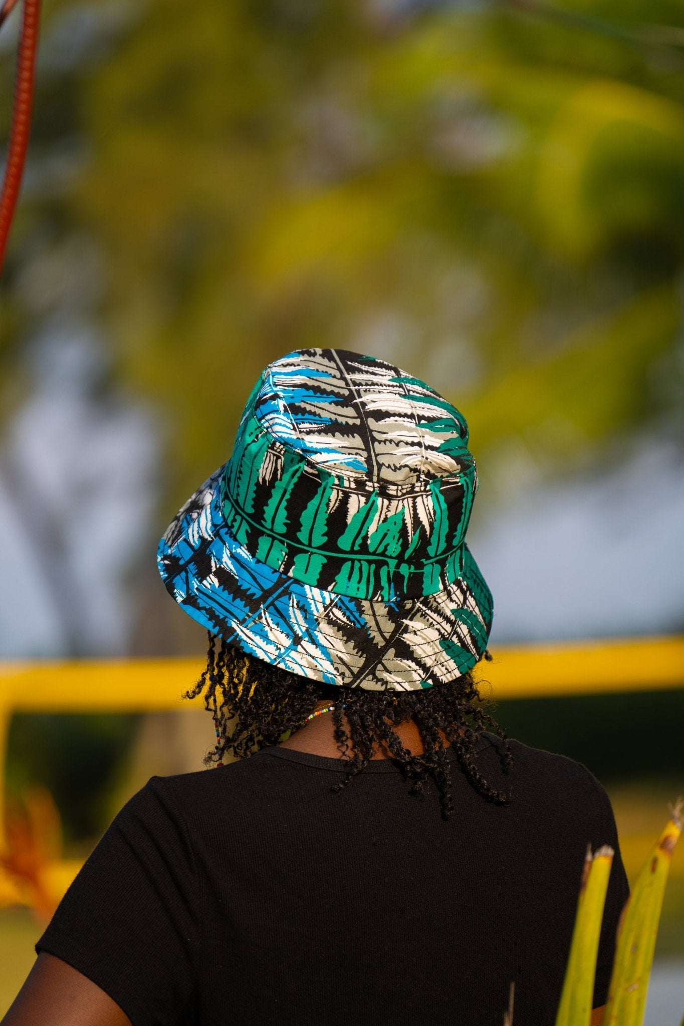 Ocean Teal African Print Bucket Hat - Zawadi Hat Fashion