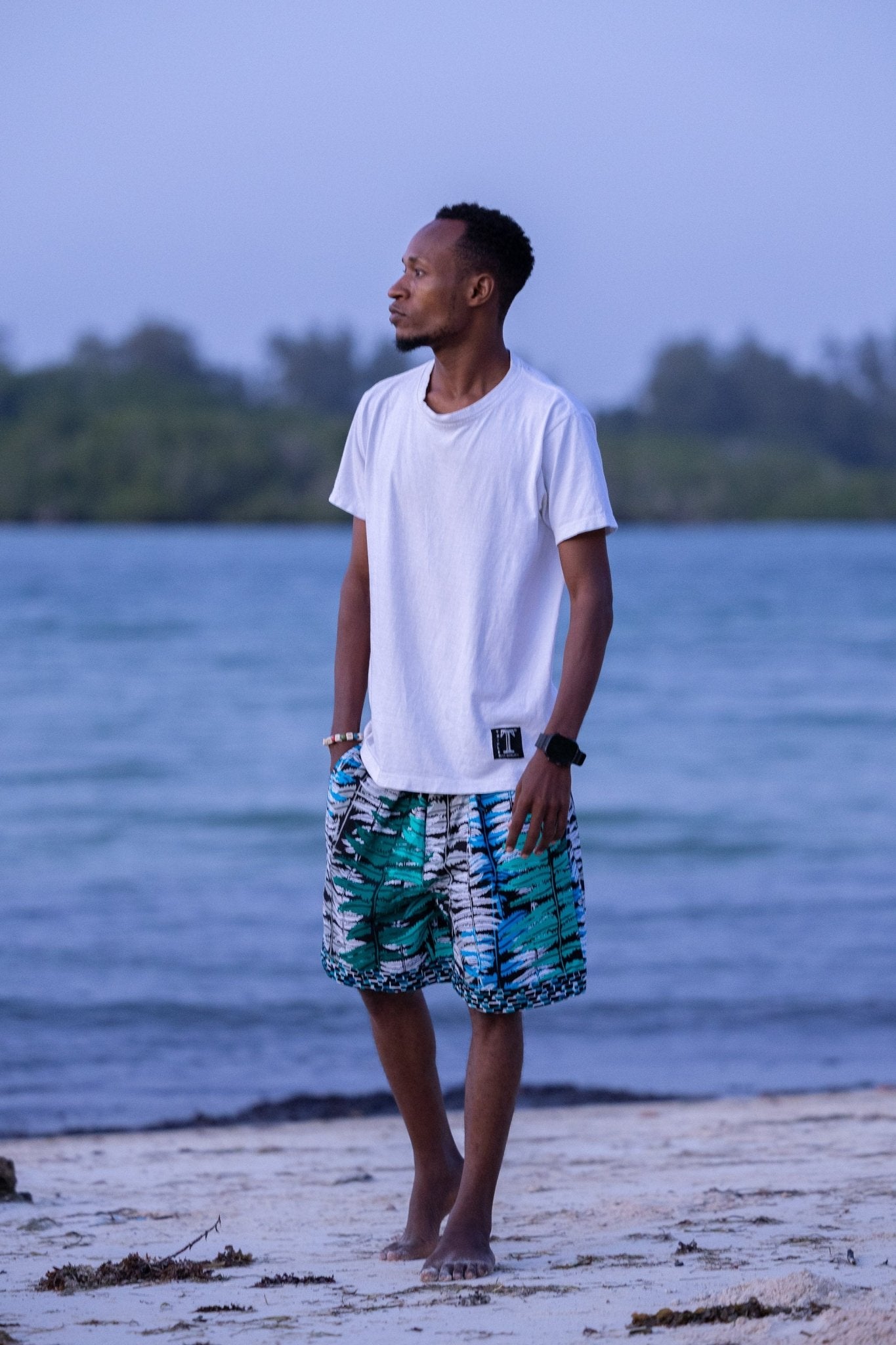 Ocean Teal Female & Male Shorts — Luxury Resort Wear - Zawadi Hat Fashion