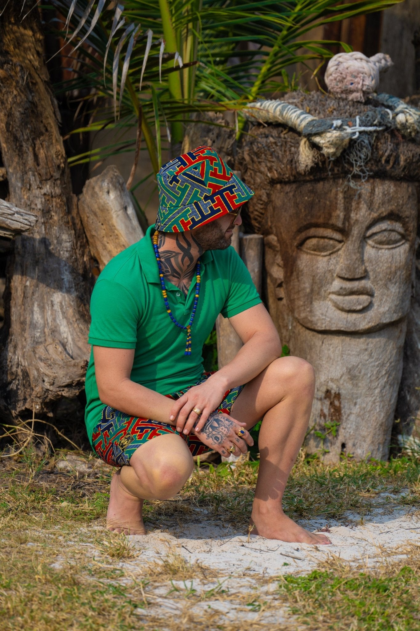 Zamu African Print Bucket Hat - Zawadi Hat Fashion