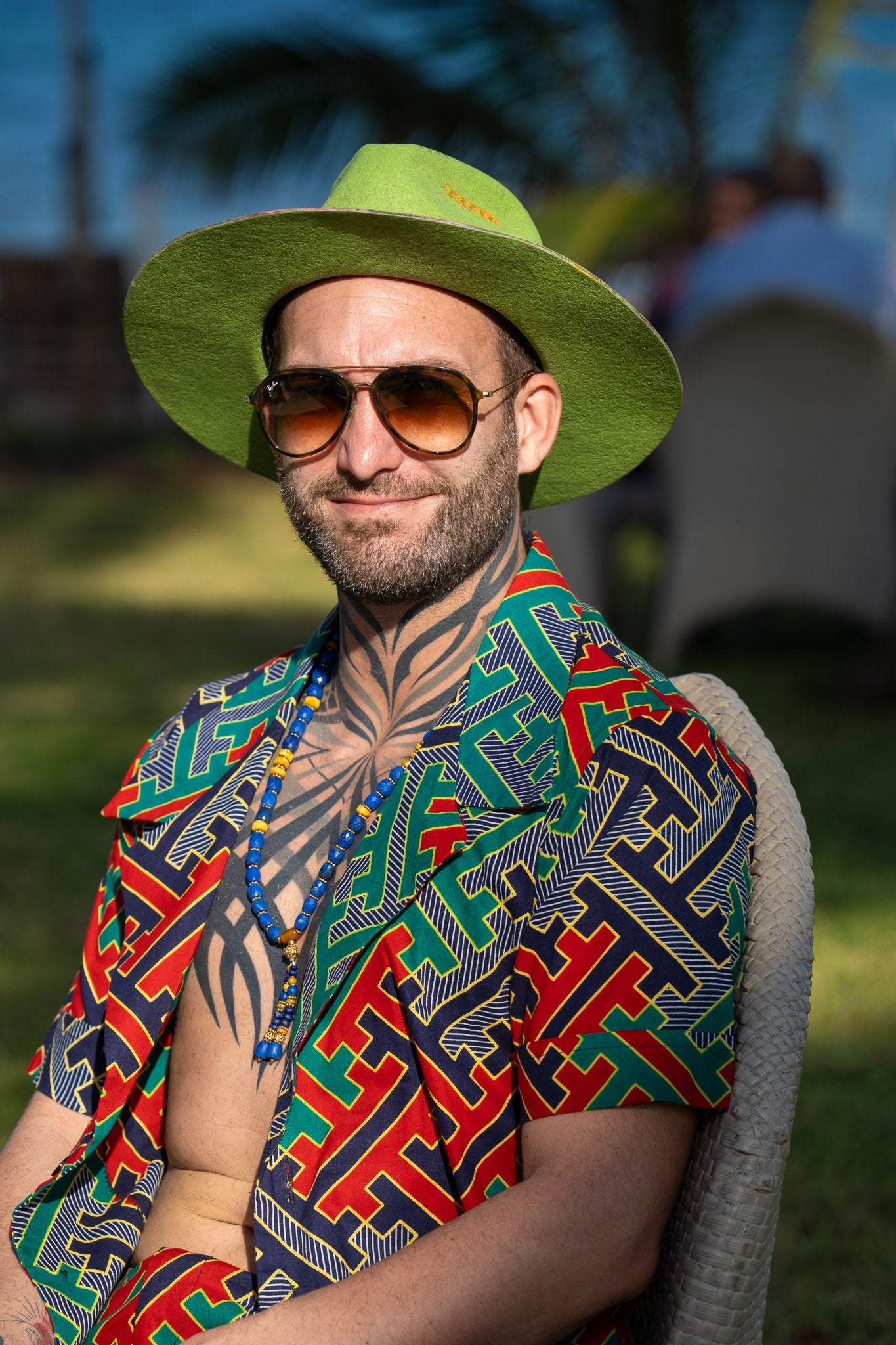 Zamu — African Print Resort Male Set - Zawadi Hat Fashion