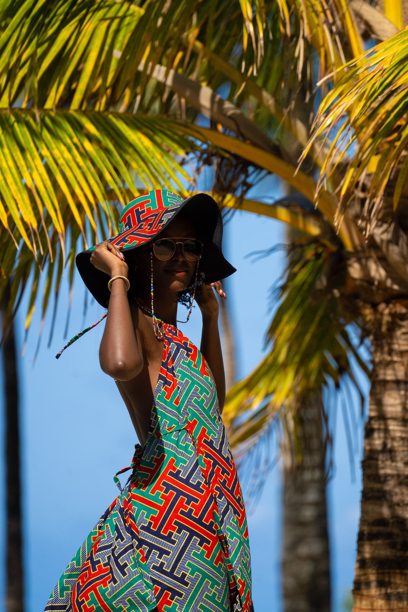 Zamu Open Back Dress - Zawadi Hat Fashion