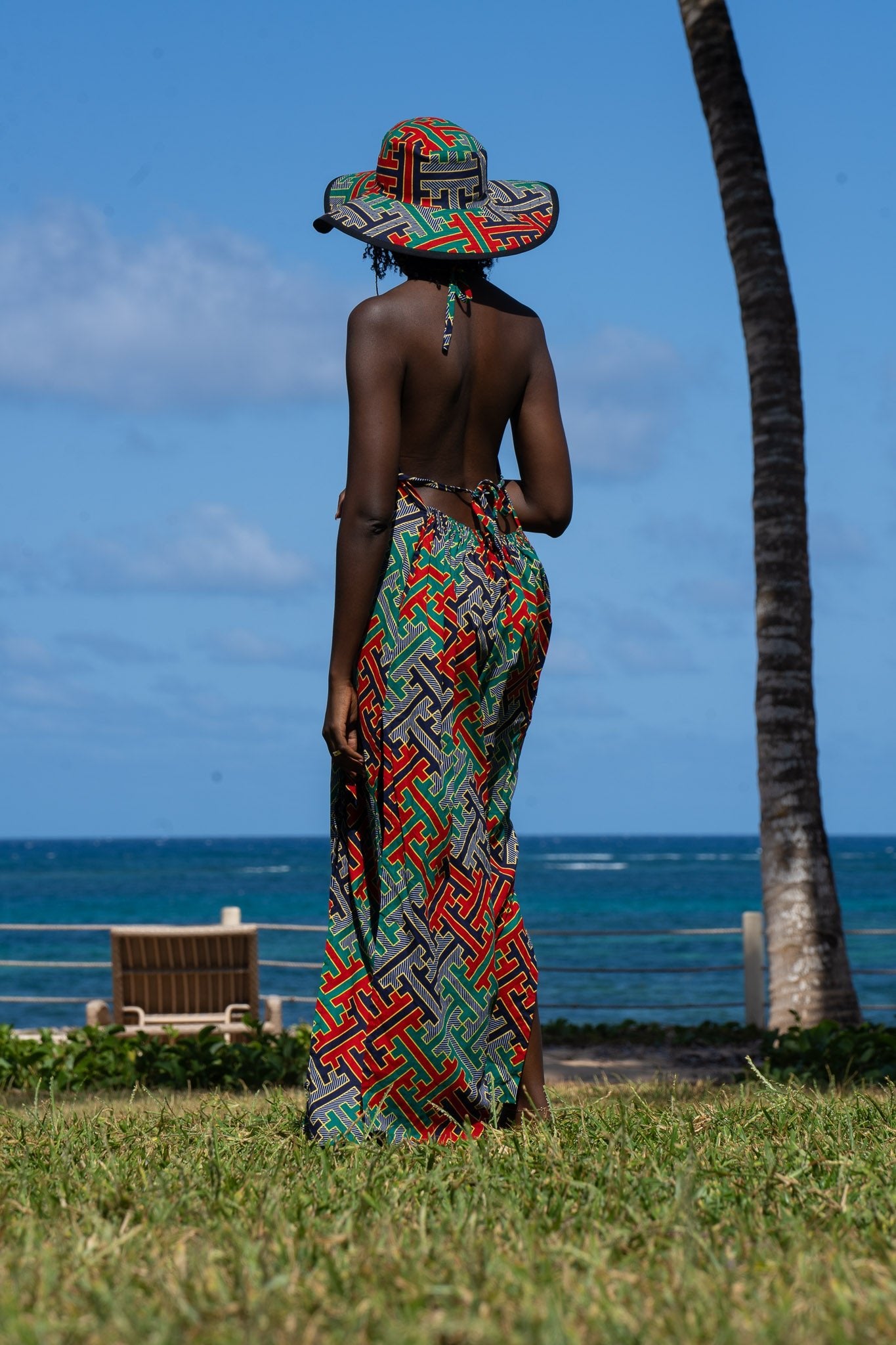 Zamu Open Back Dress - Zawadi Hat Fashion