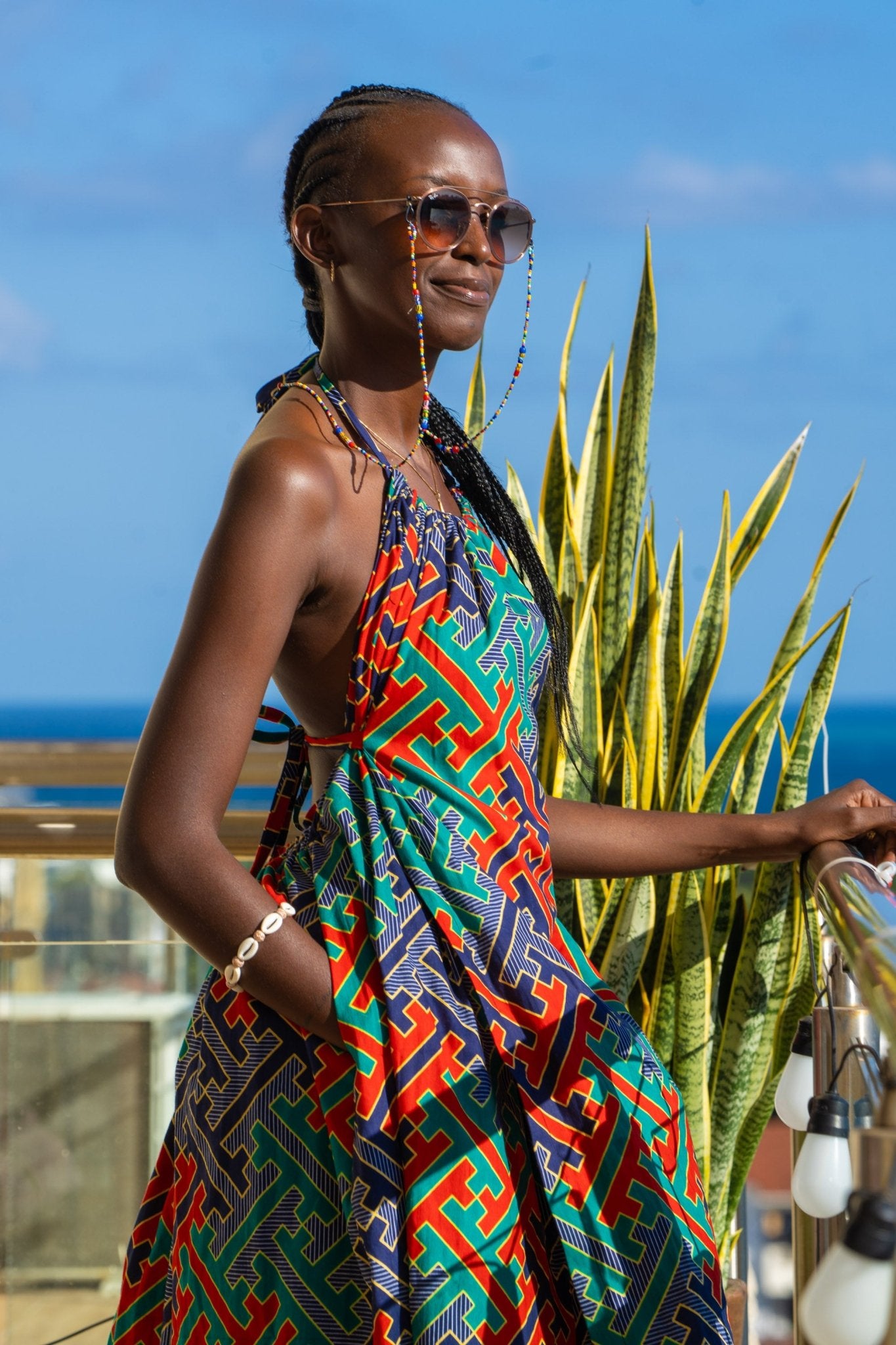 Zamu Open Back Dress - Zawadi Hat Fashion