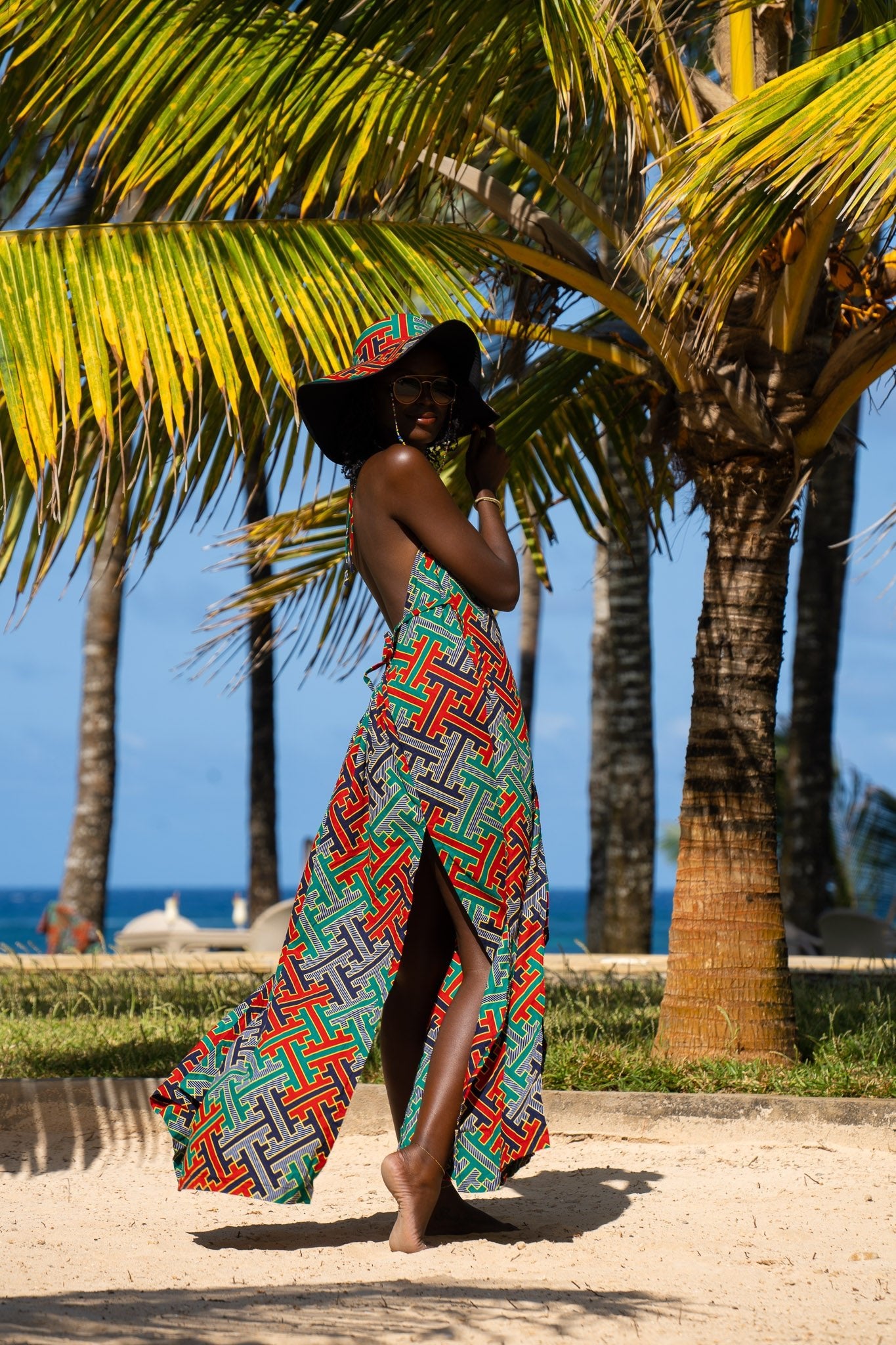 Zamu Open Back Dress - Zawadi Hat Fashion